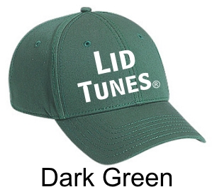 Lid Tunes Dark Green Hat